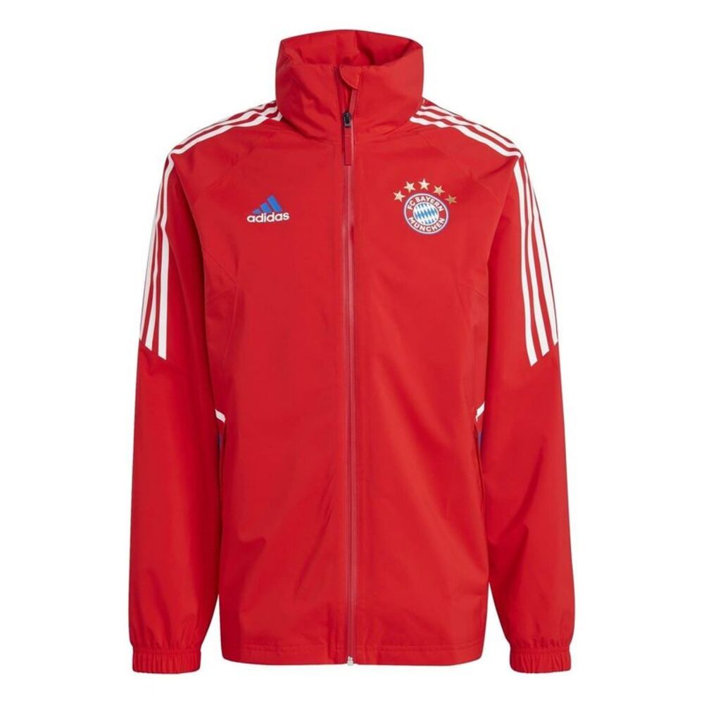 Adidas Mens FC Barcelona Water Repellent Track Jacket / Red